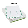 Staples First Class Self Seal #13 Envelope, 10" x 13", White with green diamond border, 100/Box (ST195032-CC)~#|#~E817D075-4386-4C57-AEDDE4AA73103DA8_sc7