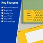 Avery Rectangle Laser/Inkjet Multipurpose Labels, 2.5" x 5", Bright Yellow (120/Box)~#|#~E84A5C0E-9441-4A6B-BFD5B18819BCCCDF_sc7