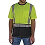 Ergodyne GloWear 8286BK High Visibility Short Sleeve Black Bottom T-Shirt, ANSI Type R Class 2, Lime, Medium (22163)~#|#~E856EF45-11B1-40D4-9F75E58ADEBFFF17_sc7