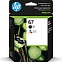HP 67 Black/Tri-Color Standard Yield Ink Cartridge, 2/Pack (3YP29AN#140)~#|#~E871719F-1B2E-4C20-8F0847F02160290F_sc7