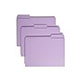 Smead File Folder, 3 Tab, Letter Size, Lavender, 100/Box (12434)~#|#~E8754B10-8050-44AE-A67E73D1969DDD68_sc7