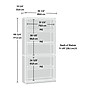Sauder Select 70"H 5-Shelf Bookcase, Chalked Chestnut (423033)~#|#~E877EB31-CD57-4073-82645E47A259DE3E_sc7