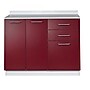 Viva Comfort 36.75'' H x 42" L Exam Room Medical Cabinet, 2-Doors, 3-Drawers, Claret (902BASE42NSCL)~#|#~E879679A-0A30-4C41-B5AD8FFD2E9DA1D6_sc7