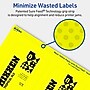 Avery Laser/Inkjet Rectangle Multipurpose Labels, 4" x 3", Neon Yellow, 40/Pack (94252)~#|#~E87A26C8-F062-4571-A2664C0B8A2811D5_sc7
