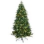 Nearly Natural 6' Grand Teton Spruce Flat Back Artificial Christmas Tree with 180 Clear LED Lights (T1863)~#|#~E89FB885-10AF-43C5-B722373B16ADF0A8_sc7