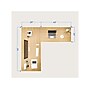FlexiSpot E7 76"W Electric L-Shaped Adjustable Bamboo Top Standing Desk, White (E7LW557624BAM)~#|#~E8AA8DAD-32E6-4E1A-93978E8BB26B0C29_sc7