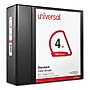 Universal Economy 4" 3-Ring View Binders, D-Ring, Black (UNV20995)~#|#~E8ACEAFA-7E0B-4C94-99FE01F9B797BF13_sc7