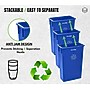 Alpine Industries Polypropylene Recycling Bin, 23 Gallon, Blue (ALP477-R-BLU)~#|#~E8AFBC7F-21B2-428B-A4A38ABCC0B6BF2C_sc7