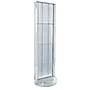 Azar Displays 60” x 16” Two-Sided Pegboard Floor Display w/ C-Channel Sides on Revolving Round Studio Base, Clear (700788-CLR)~#|#~E8B44F63-7166-4A18-8877AAA43964E43A_sc7