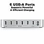 4XEM Charging Station, 50W, 4.9 ft., White (4X6PORTUSBACS)~#|#~E8BC4874-16CC-436A-982BBB4C32592AA8_sc7