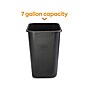 Coastwide Professional™ Indoor Trash Can Without Lid, Black Soft Molded Plastic, 7 Gallon (CW56429)~#|#~E8C16A50-60CB-472B-94F3DCBBBE47FDDB_sc7