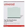 Universal Recycled Reinforced Pressboard Classification Folder, 2" Expansion, Letter Size, Gray/Green, 10/Box (UNV10273)~#|#~E8C24FEF-E278-4396-AF735EA9071126DF_sc7