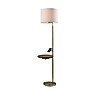 Adesso Wyatt 60"H Antique Brass Floor Lamp with White Textured Fabric Shade (2622-21)~#|#~E8D16B86-C179-4295-8D1DB4CB99BBB180_sc7
