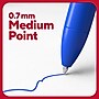 TRU RED™ Retractable Quick Dry Gel Pens, Medium Point, 0.7mm, Blue, 5/Pack (TR54495)~#|#~E8DD67C1-349B-4451-914607B82F2FB223_sc7