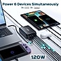 Turonic 120W 6-Port Desktop Charging Station, USB-C & USB-A, Black (350H33)~#|#~E8EFA774-E151-4379-A382B4AAF9034D01_sc7