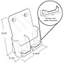 Azar 8.5" x 11" Brochure Holder, Desktop/Countertop, Vertical/Horizontal, Acrylic, Clear, 2/Pack (252387-2PK)~#|#~E8F129F7-D07F-421C-B1941A901C137FD3_sc7