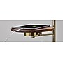 Adesso Wyatt 60"H Antique Brass Floor Lamp with White Textured Fabric Shade (2622-21)~#|#~E8F15B94-A955-4C0C-89C8EDF607743C77_sc7