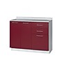 Viva Comfort 36.75'' H x 42" L Exam Room Medical Cabinet, 2-Doors, 3-Drawers, Claret (902BASE42NSCL)~#|#~E8F80D67-BD1A-464C-9B6B5399FDDE834C_sc7