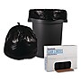 Boardwalk 45 Gallon Industrial Trash Bag, 46" x 40", Low Density, 1.2 mil, Black, 25/Roll, 4 Rolls/Box (BWK517)~#|#~E904831F-89B3-4C37-A9F690093551EAE9_sc7