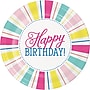 Say Hooray! Birthday Brights "Happy Birthday" 9" Paper Plates, Multicolored, 32 Plates/Pack (DTC382619DPLT)~#|#~E9239F10-2B7F-4723-8C2C7D4DEBD507EB_sc7