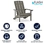 Flash Furniture Charlestown All-Weather Poly Resin Wood Adirondack Chair, Gray (JJC14501LTG)~#|#~E9258FCF-3D14-4C41-881717339AB04342_sc7