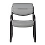 Boss LeatherPlus Guest Chair with Sled Base, Gray (B9529-GY)~#|#~E9467688-159A-45B1-9283CEED237387EF_sc7