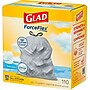 Glad ForceFlex Tall Kitchen Trash Bags, 13 Gal., Drawstring, Fresh Clean Scent, Gray, 110 Total Trash Bags (CLO78563)~#|#~E95EC011-948F-45F1-906A8831416209F4_sc7