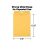 Staples Clasp & Moistenable Glue #12.5 Kraft Catalog Envelopes, 9.5" x 12.5", Brown, 100/Box (535013/17076)~#|#~E968CCD2-6185-4CD2-B55B622EE7927DD1_sc7