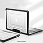 SaharaCase Heavy-Duty MacBook Air 13/13.6" (2022-2026, M2-M5) Laptop Case with Stand, Shock Absorbing, Frosted Clear/Black~#|#~E96C438E-EDD5-4595-A9E6E16954F502A7_sc7