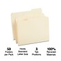 Staples 100% Recycled Reinforced File Folders, 1/3-Cut Tab, Letter Size, Manila, 50/Box (ST452830/452830)~#|#~E96E3194-65D8-4C7A-9AA929987FCBD35E_sc7