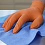 Ammex Xtreme Diamond Texture Orange Nitrile Powder Free Medium Industrial Gloves~#|#~E997A073-0F8B-4E00-A404260E7CE326C2_sc7