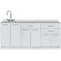 Viva Comfort 36.75"H x 72"W Exam Room Medical Cabinet With Sink, 6-Doors, 3-Drawers, Gray (ADIME902-BASE-72-LS-GRY-MK)~#|#~E99BA3DE-0FD2-4A2D-AB067C52D0108DAF_sc7
