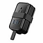 Uncaged Ergonomics Travel Power Strip with USB-C, 3 AC, 2 USB-C (20W), 1 USB-A, 3.4 ft Cord, Black~#|#~E9AB7069-E0AD-4EBA-9A00187EBEBA19DB_sc7