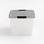 Iris 40 Quart Stack and Pull Plastic Latching Storage Bin, Clear (500209)~#|#~E9B2C2D4-B440-42E3-8DCCB01CCFD943B0_sc7