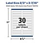 Avery Laser/Inkjet Multipurpose Labels, 3.4375" x ", Glossy Clear, 3000/Box (94210)~#|#~E9B6CAF8-D4F3-47BE-A8598BB8E6E3281F_sc7