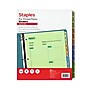 Staples Pre‑Printed Monthly Plastic Dividers, A–Z Multicolor Tabs, Durable Write‑On Design, Letter Size, 12‑Tab Set~#|#~E9B8C44F-CCA3-4A3D-AD5913084220904B_sc7