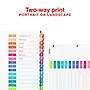 Staples Customizable Table of Contents Dividers, 1–15 Numbered Tabs, Color‑Coded, Letter Size, 6 Sets, Easy Print & Organize~#|#~E9C25D6A-1825-4295-B18547C8A832CA67_sc7