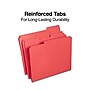 Staples Reinforced Colored File Folders, Letter Size, 3‑Tab Design, Red, Heavy‑Duty Construction, 100/Box~#|#~E9CACA6C-5CAE-455E-B5AE5009D5185707_sc7