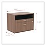 Alera®,  Open Office Series Low File Cabinet Credenza, 29 1/2×19 1/8×22 7/8,Modern Walnut~#|#~E9E7445F-5827-45F2-805065019193A02F_sc7