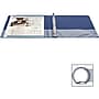Business Source Basic Round Ring Binders, 1/2" Binder Capacity, Round Ring Fastener, Vinyl, Dark Blue, 8.96 oz, 1 Each ~#|#~E9E95348-0B8C-41C0-9CBD4118A3B77FD4_sc7