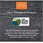 World Centric #4 No Tree Folded Takeout Containers, 95 oz., 6.5" x 8.7" x 3.5", Natural, Sugarcane, 160/Carton (TONT4)~#|#~E9F094F7-CA1E-4AEF-BF8E29A848D8D674_sc7