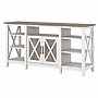 Bush Furniture Key West Console TV Stand, Screens up to 65", Shiplap Gray/Pure White (KWV160G2W-03)~#|#~E9F85205-2C29-42AB-891395E2A1FC484F_sc7