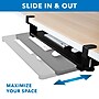 Mount-It! Clamp-On Adjustable Keyboard and Mouse Tray, Black (MI-7147)~#|#~EA0D4D4B-C369-483F-8EB1D0ED16B18C8E_sc7