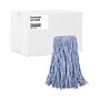 UNISAN Mop Head, Standard Head, Cotton/synthetic Fiber, Cut-End, 20oz, Blue, 12/carton~#|#~EA4AEC98-4D92-40C7-8887BADD95CCBD44_sc7