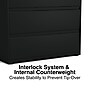 Staples HL8000 Commercial 3-Drawer Lateral File Cabinet, Locking, Letter/Legal, Black, 42"W (23202D)~#|#~EA4AFEBF-A74D-41D5-8FD0382FFB6B32A7_sc7