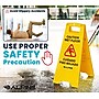 Alpine Industries Wet Floor Sign, 24"H, Yellow, 5/Pack (499-5pk)~#|#~EA5367E0-BC98-44CF-A5712C2500FA8421_sc7