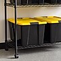 Iris 60 Quart Storage Container with Hinged Lid, Plastic, Yellow, 6/Pack (500277)~#|#~EA5BBFF3-30A4-4740-87E3E96F38AA5CE4_sc7