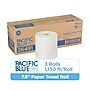 Pacific Blue Ultra 8" High-Capacity Hardwound Paper Towels, 1-Ply, 3 Rolls/Carton (26491)~#|#~EA6EF2BA-13D4-475D-9789FBDE88FE9F4E_sc7
