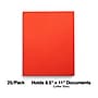 Staples Smooth 2-Pocket Paper Folder, Orange, 25/Box (27535-CC)~#|#~EA7C57BB-A785-4784-AA9FEAF850A0783A_sc7