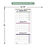 2026-2027 Blueline Colorful Passion Floral 12.25" x 27" Three-Month Wall Calendar (C171129-27)~#|#~EA840AE7-433C-446E-ADE60FAFFCBD9C39_sc7